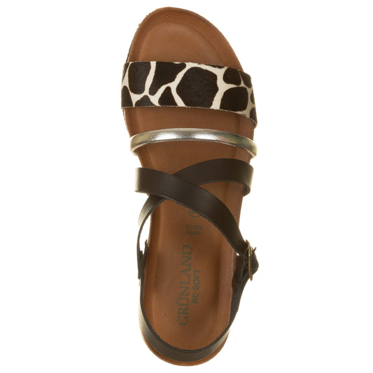 Sandali Grunland, vitello, cavallino e laminato-GRUNLAND-VIALESCARPE