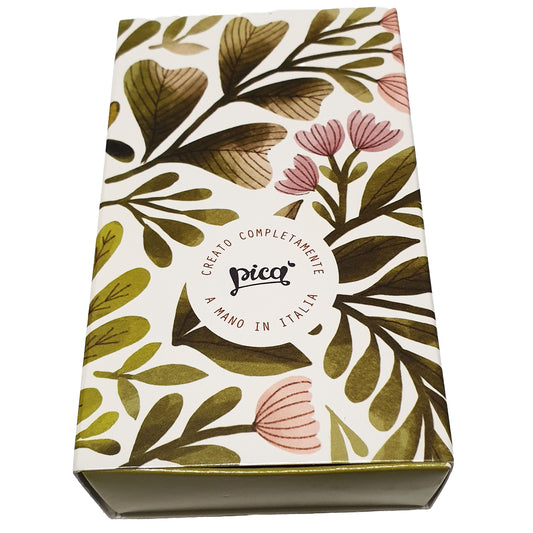 Picà - Orecchini in legno e resina con Casette