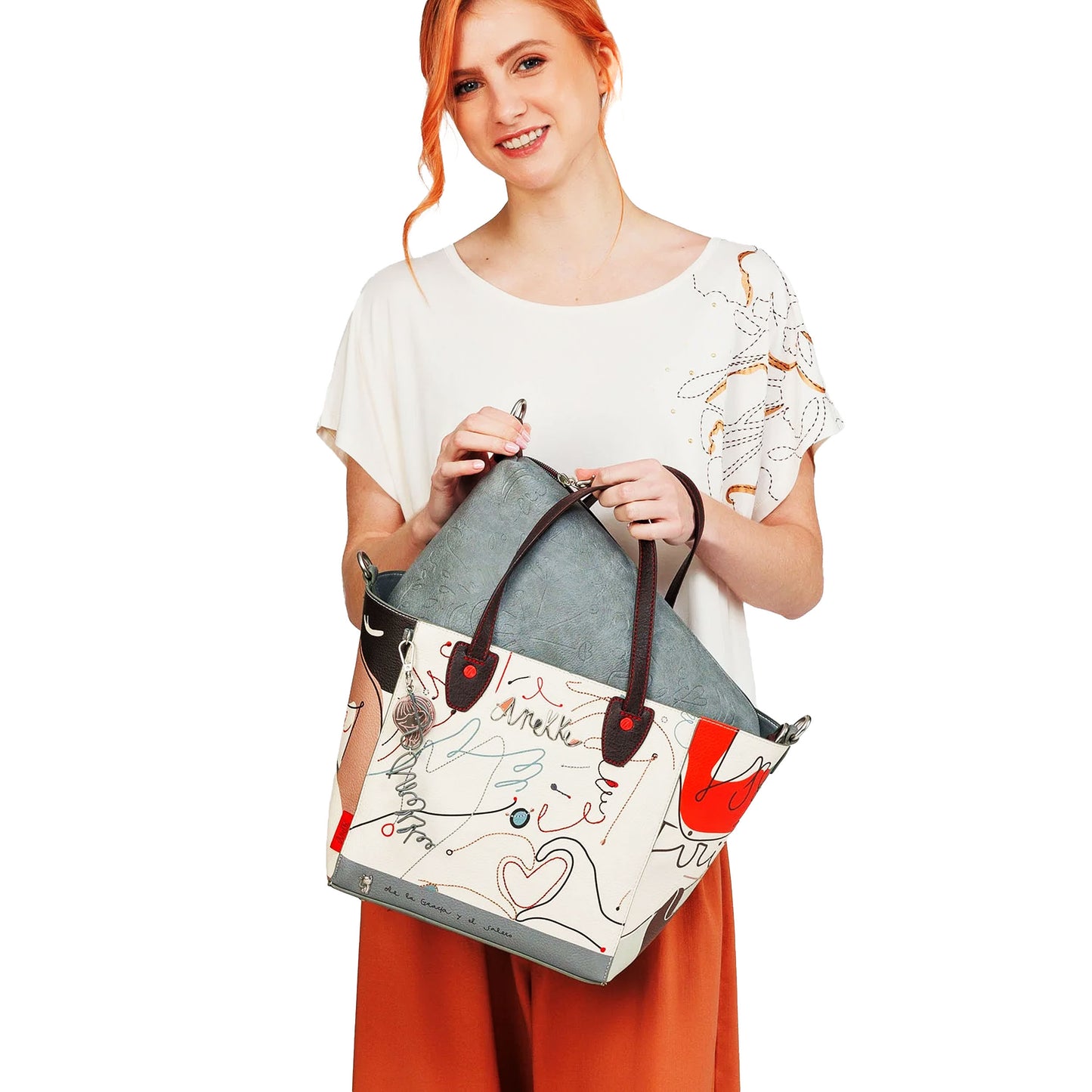 ANEKKE Borsa shopper nera Alma