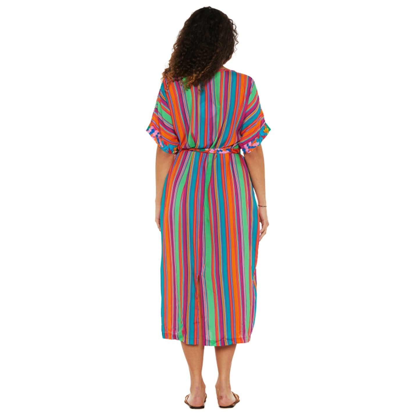 Vestito midi HAPPY BABA Underwater Stripes