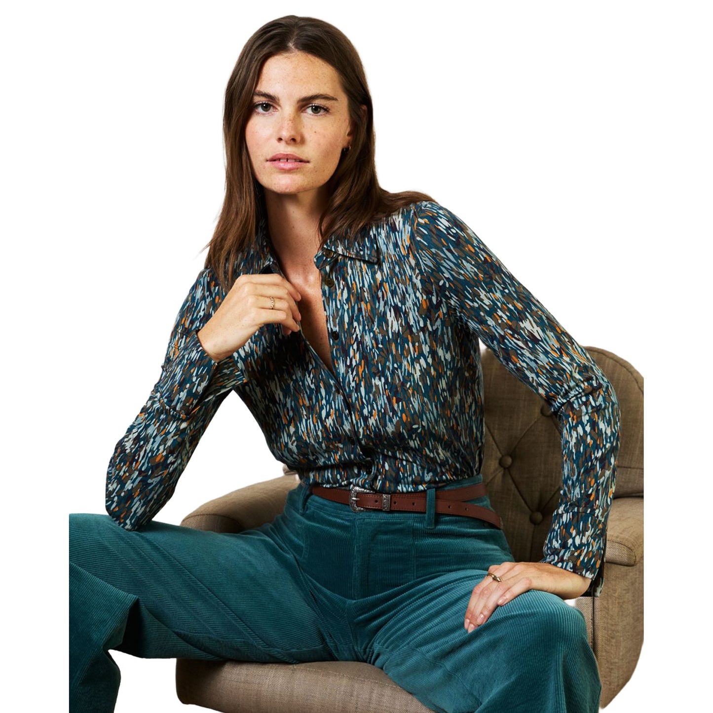 SURKANA - Pantaloni svasati con tasche applicate-SURKANA-VIALESCARPE