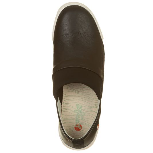 Slip on nero con elastico-Softinos-VIALESCARPE