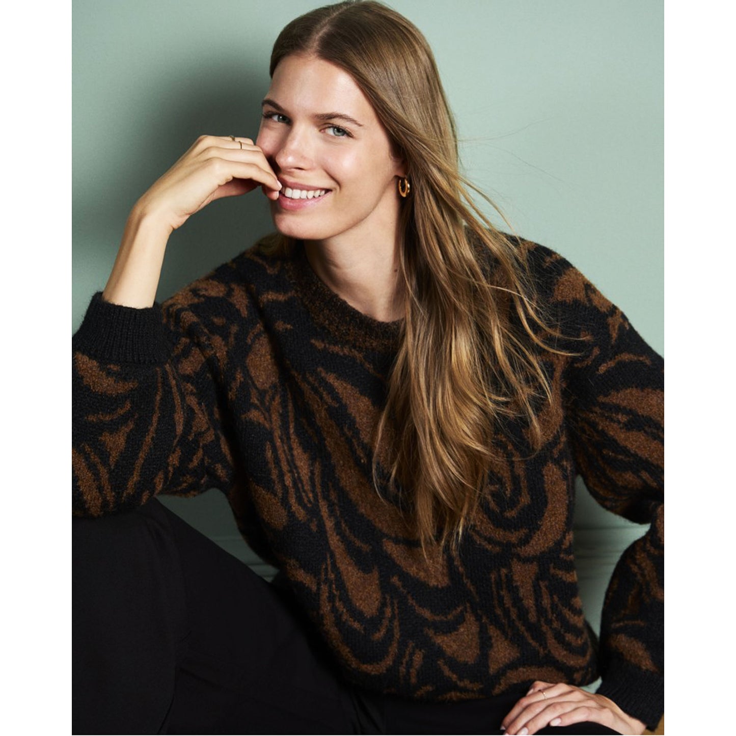 SURKANA - Maglione girocollo con maniche a sbuffo-SURKANA-VIALESCARPE