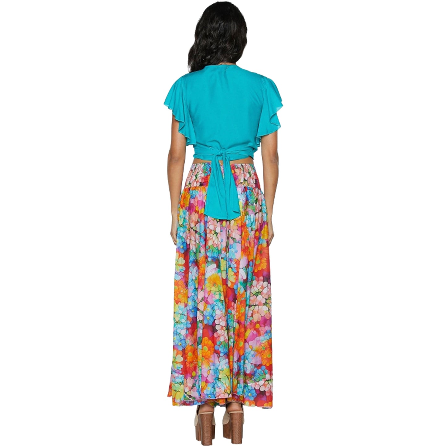 BABA DESIGN Pantaloni FLOWERS BEAT Multicolor
