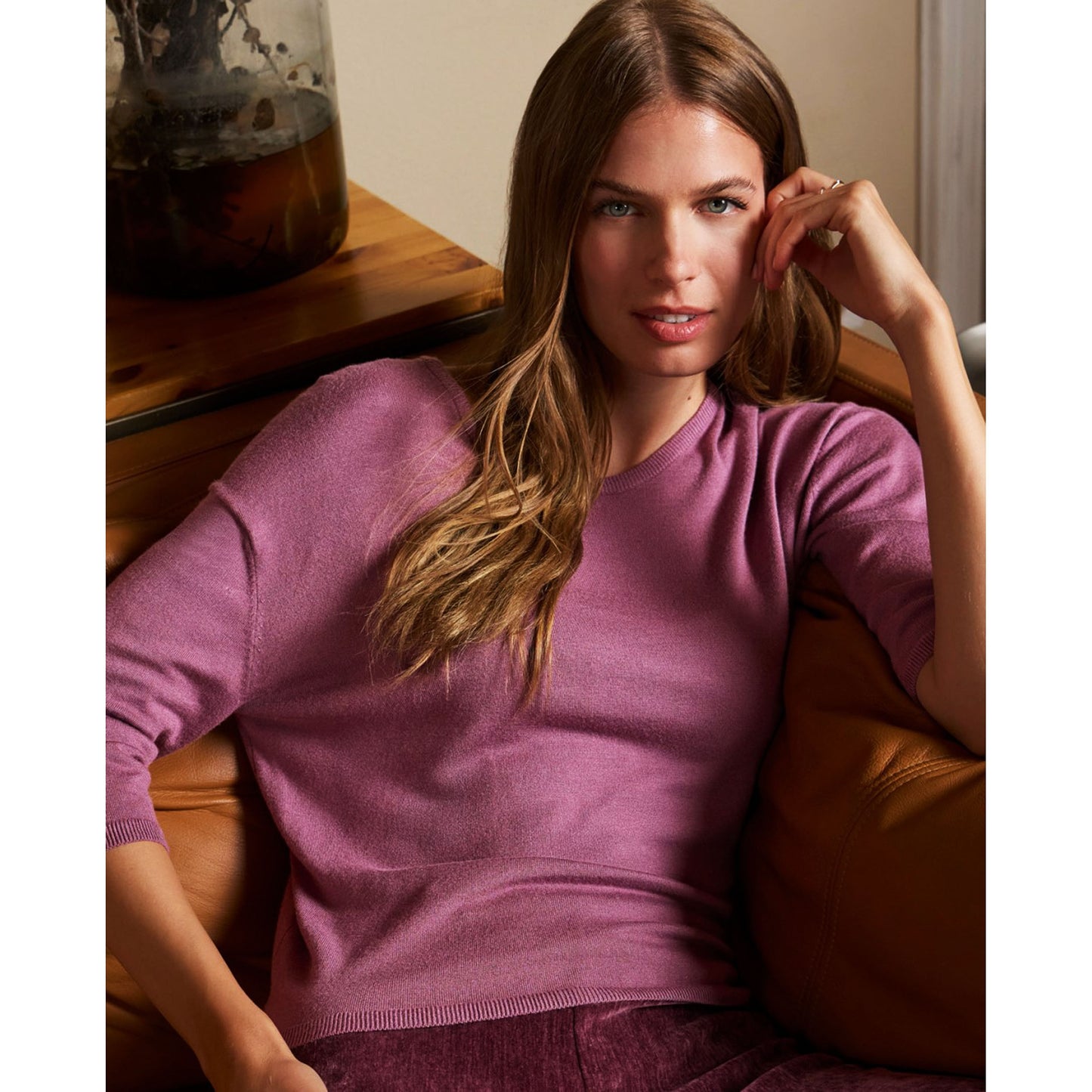 SURKANA - Maglia cropped a maniche 3/4-SURKANA-VIALESCARPE