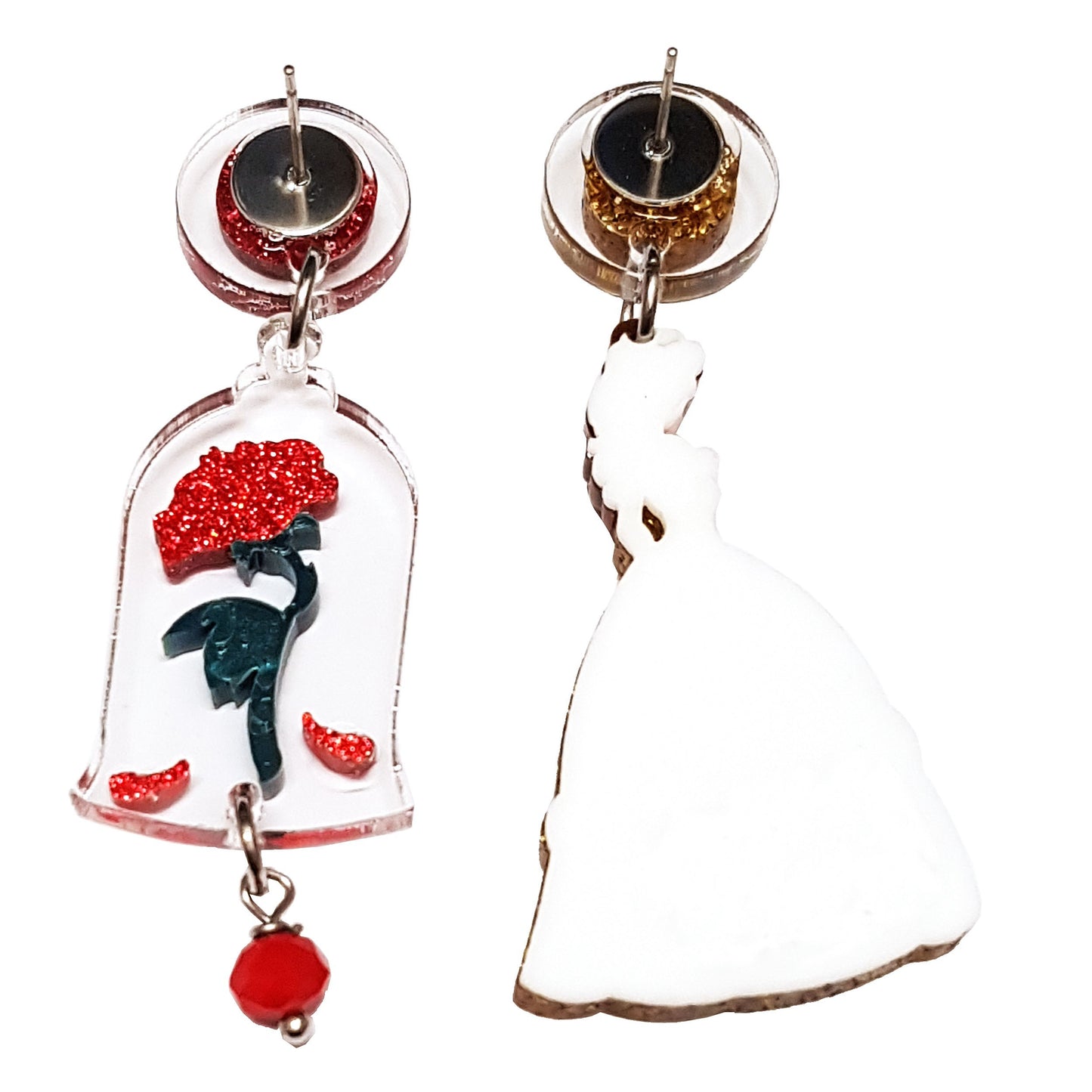 ARKY FLY Orecchini pendenti La Bella e la Bestia Rosa-ARKYFLY-VIALESCARPE