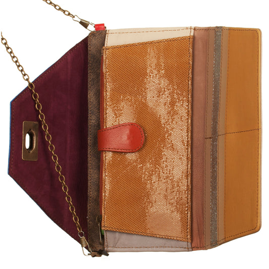 SORUKA Portafogli Secret liscio beige-bluette-SORUKA-VIALESCARPE