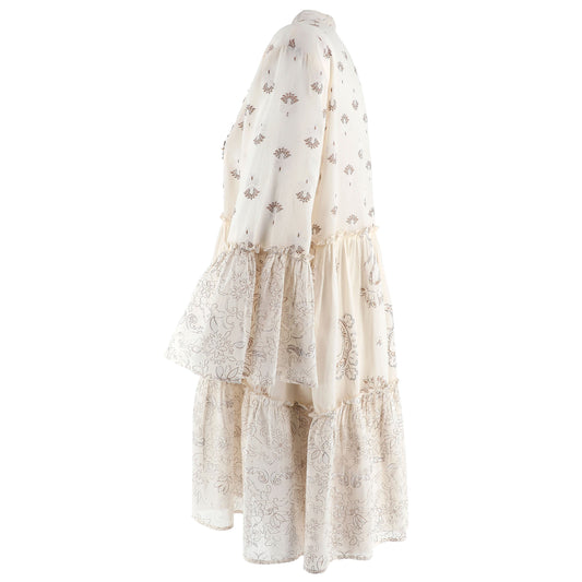 KARAKORUM - Kaftano Keira beige-KARAKORUM-VIALESCARPE