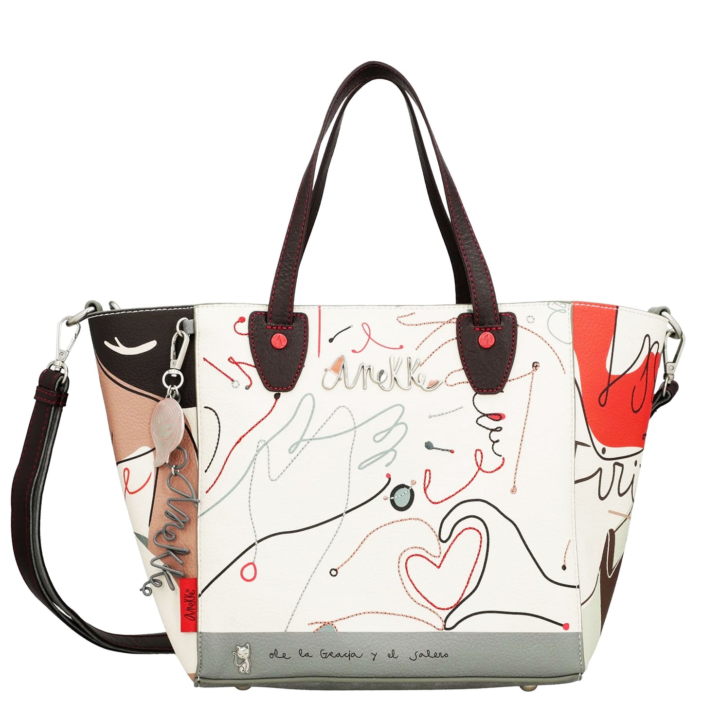 ANEKKE Borsa shopper nera Alma