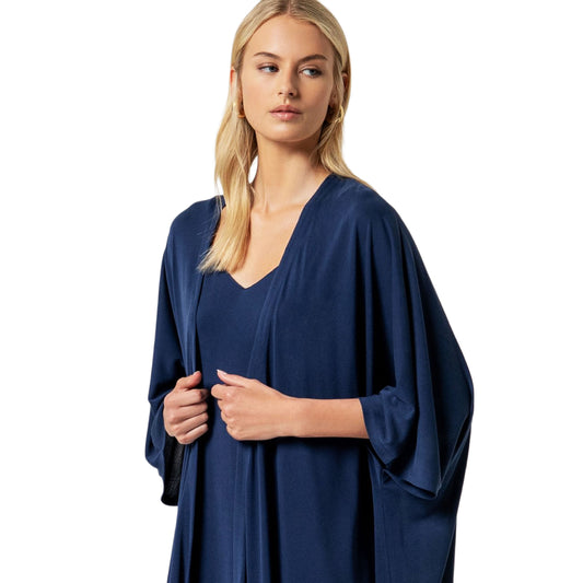 SURKANA Kimono Lungo Blu-SURKANA-VIALESCARPE