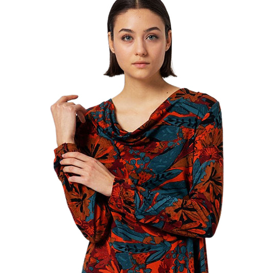 SURKANA - Abito corto elasticizzato con scollatura drappeggiata-SURKANA-VIALESCARPE