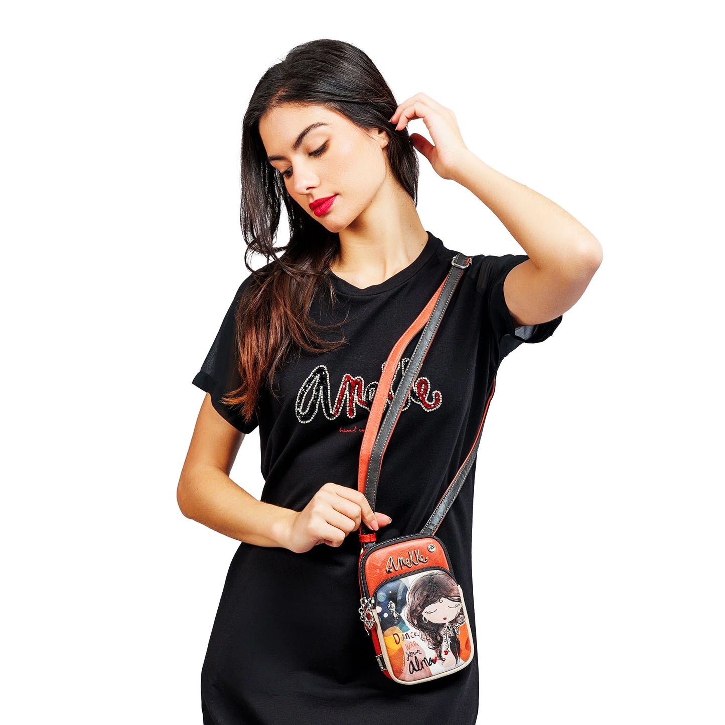 ANEKKE Mini borsa a tracolla con tasca Alma