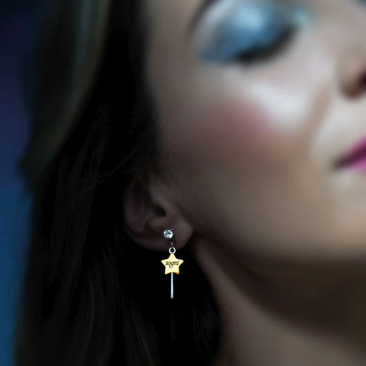 MAT TEA - Orecchini CENERENTOLA - Bacchetta magica-MAD TEA-VIALESCARPE