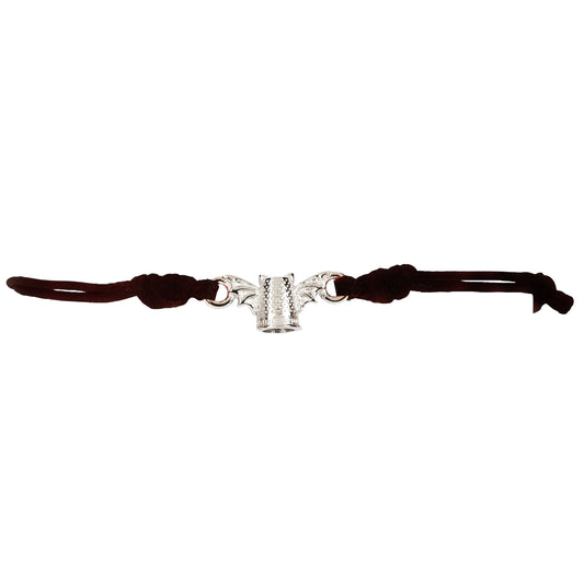 Bracciale Filo Magico Cotone Ditale rodio  diavolo