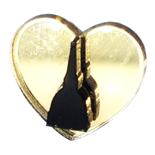 ARKY FLY Orecchini lobo Mole nero-oro-ARKYFLY-VIALESCARPE