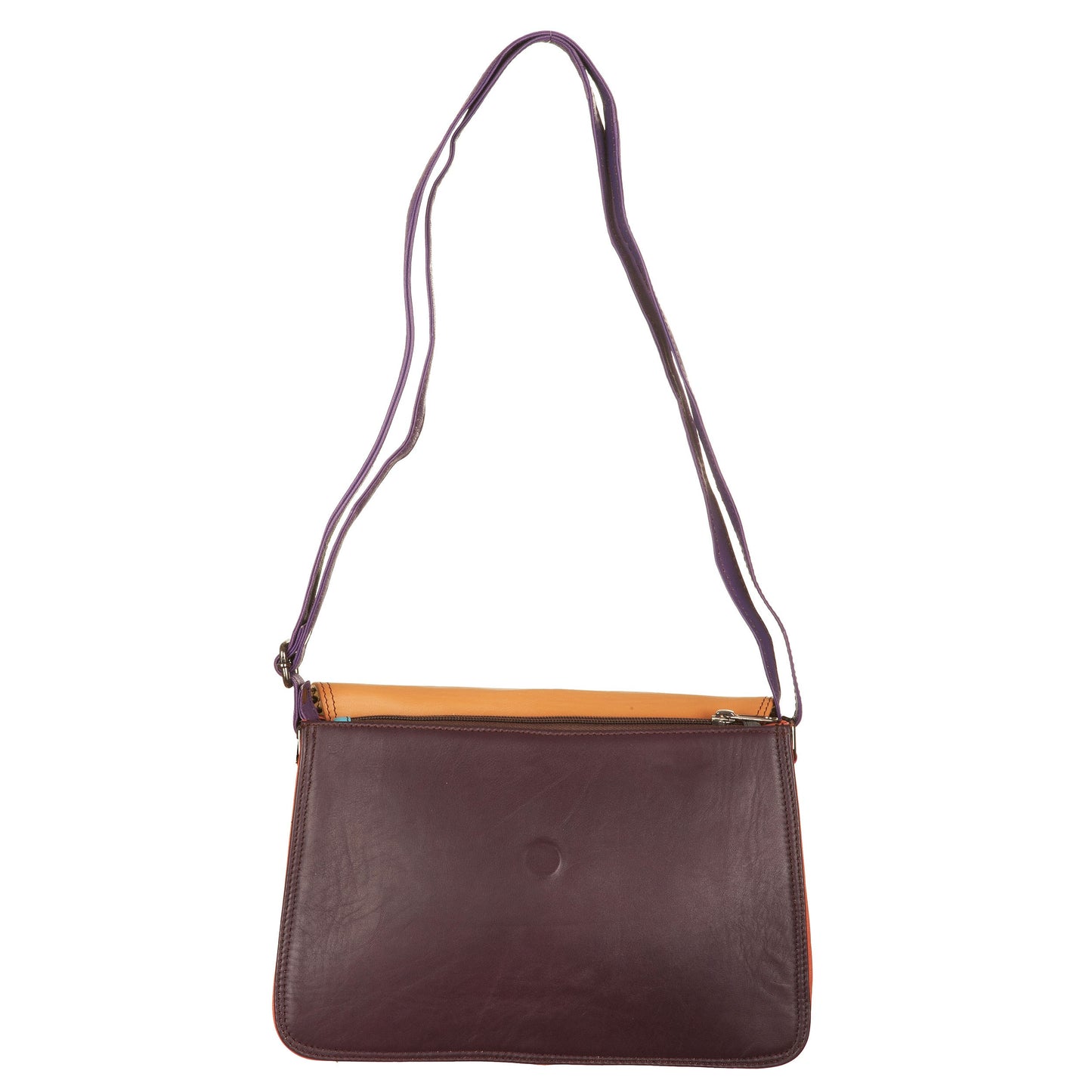 Borsa Martina pattina reversibile Bordò-Cuoio-Testa di Moro