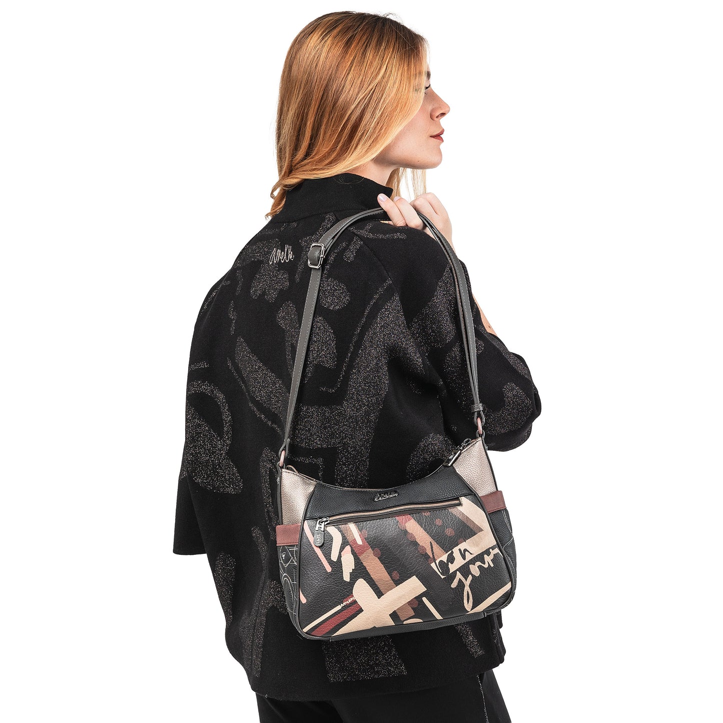ANEKKE - Borsa a spalla con tracolla grande Mademoiselle
