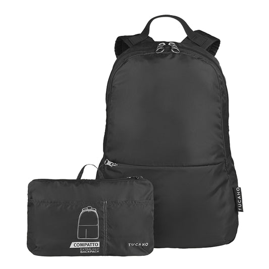 TUCANO - Zaino Compatto Eco ripiegabile super leggero Nero-Tucano-VIALESCARPE