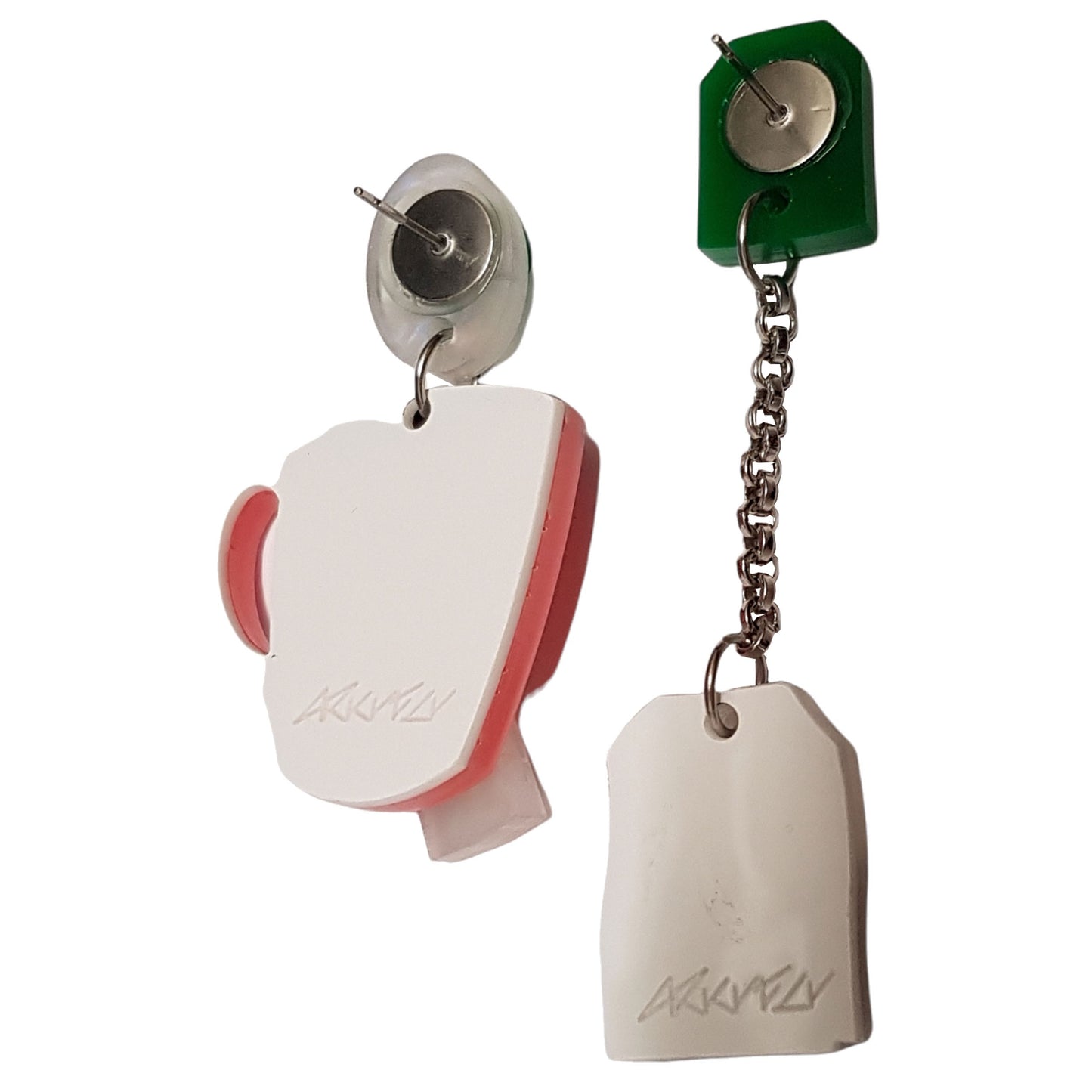 Orecchini pendenti Mug e bustina-ARKYFLY-VIALESCARPE