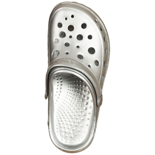 Sabot WOZ? Cheese Laminato Argento-WOZ?-VIALESCARPE