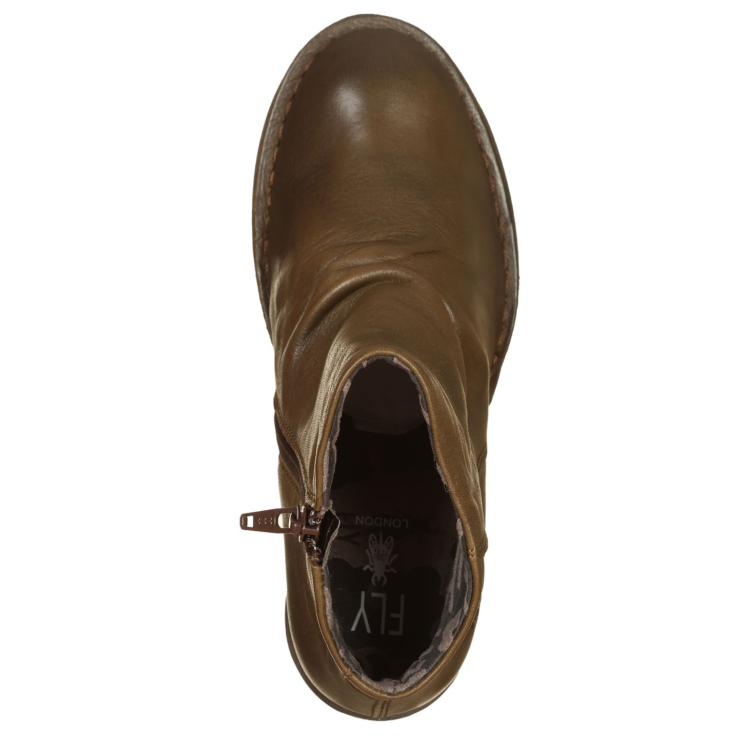 FLY LONDON Ankle boots, con zip, nappa militare