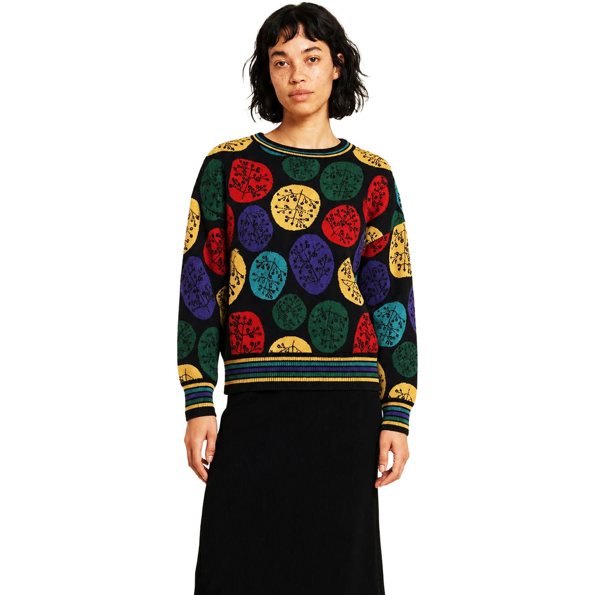 PEPALOVES Maglia Jersey Dots Nero Multicolor