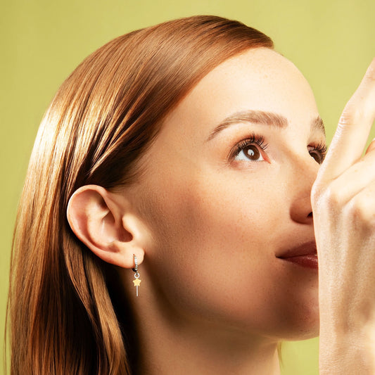 MAD TEA - Orecchini anelle “Fata dei desideri e la sua bacchetta magica” - Bacchetta-MAD TEA-VIALESCARPE