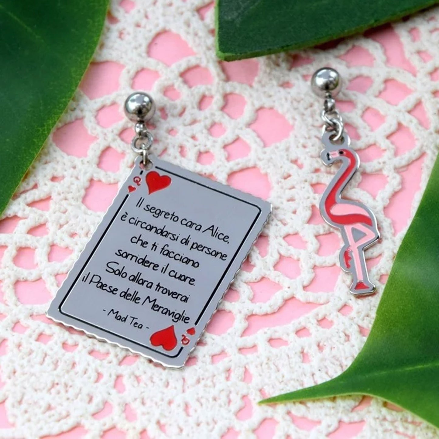 MAT TEA - Orecchini - Alice e il Fenicottero-MAD TEA-VIALESCARPE