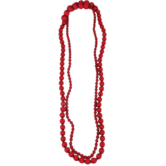 LOOM - Collana Duyen Seta Bordò-LOOM-VIALESCARPE