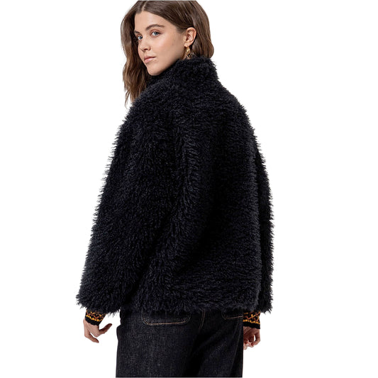SURKANA Giacca Teddy Reversibile Nera