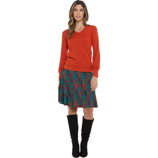 BABA Design Maglia CONCRETE JUNGLE Arancio Scollo a V-Baba design-VIALESCARPE