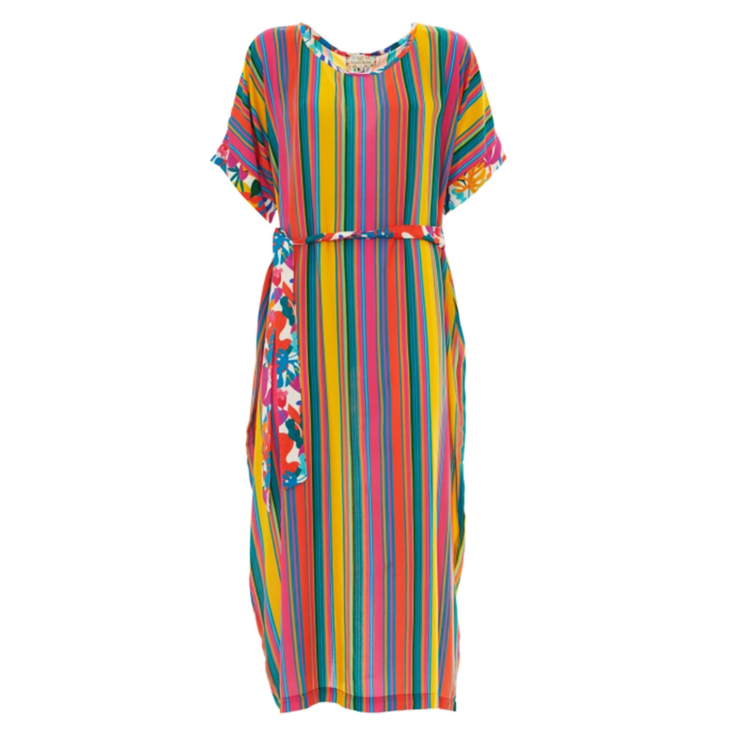Vestito midi HAPPY BABA Underwater Stripes