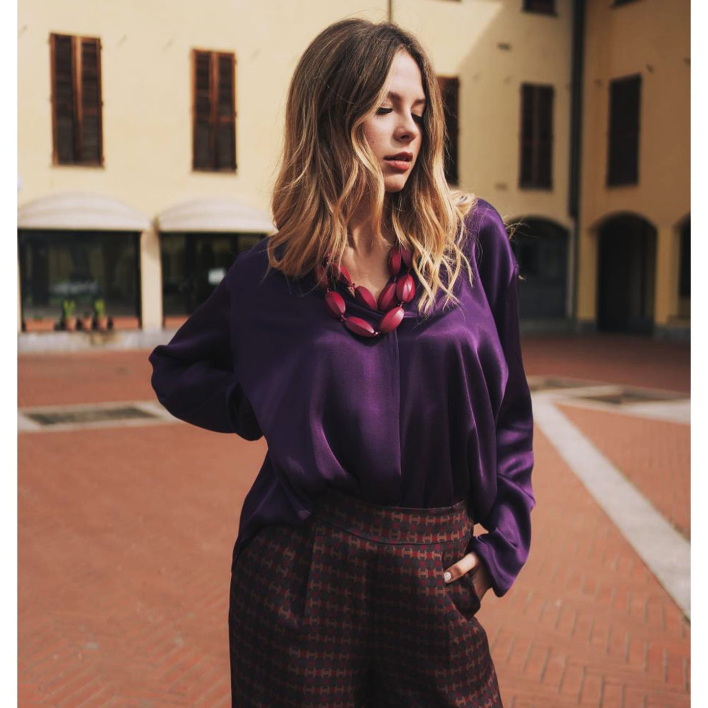 KARAKORUM - Blusa Aisha Viola-KARAKORUM-VIALESCARPE