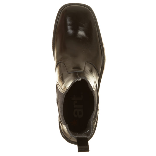 ART Stivaletti BERNA Nappa Shinny Nero Vialescarpe