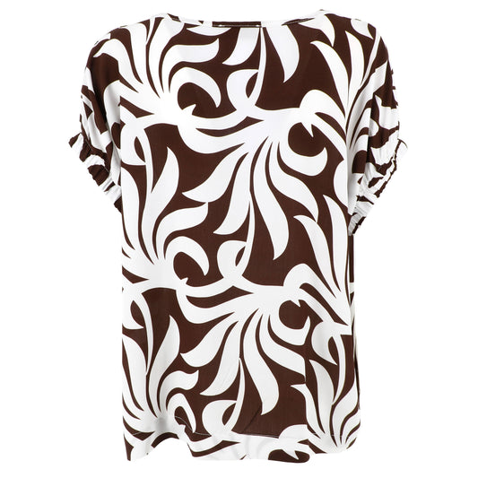 KARAKORUM Blusa MEGALYN Testa di moro e bianco-KARAKORUM-VIALESCARPE