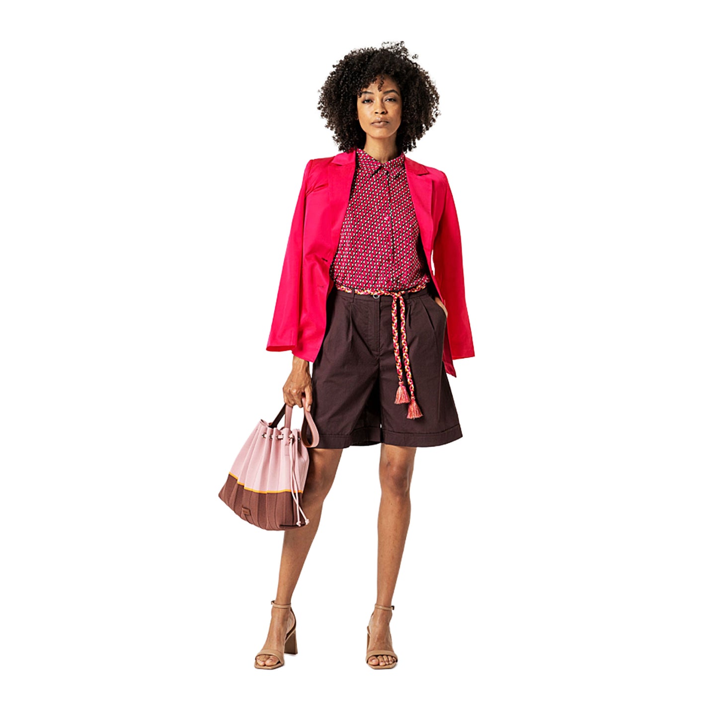 SURKANA - Blusa senza maniche in lyocell stampato