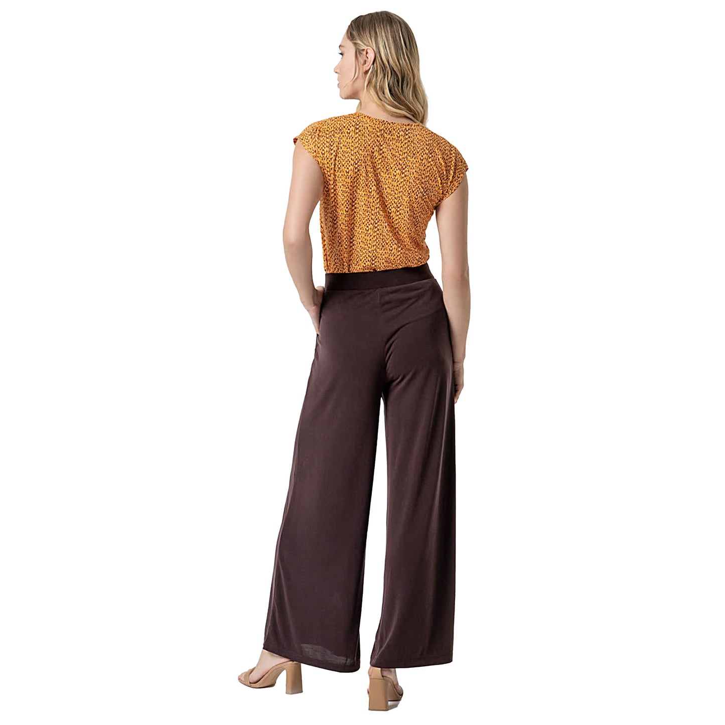 SURKANA - Pantaloni lunghi wide leg elasticizzati