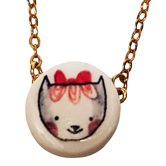 Collana dorata Gattina-MANITAS DE PLATA-VIALESCARPE