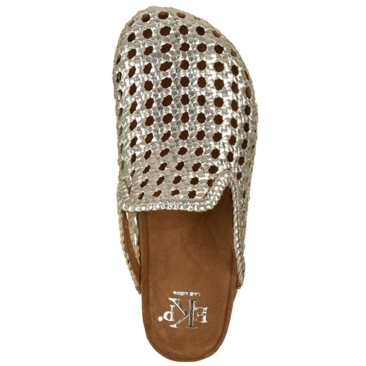 Sabot in laminato intrecciato-WOZ?-VIALESCARPE