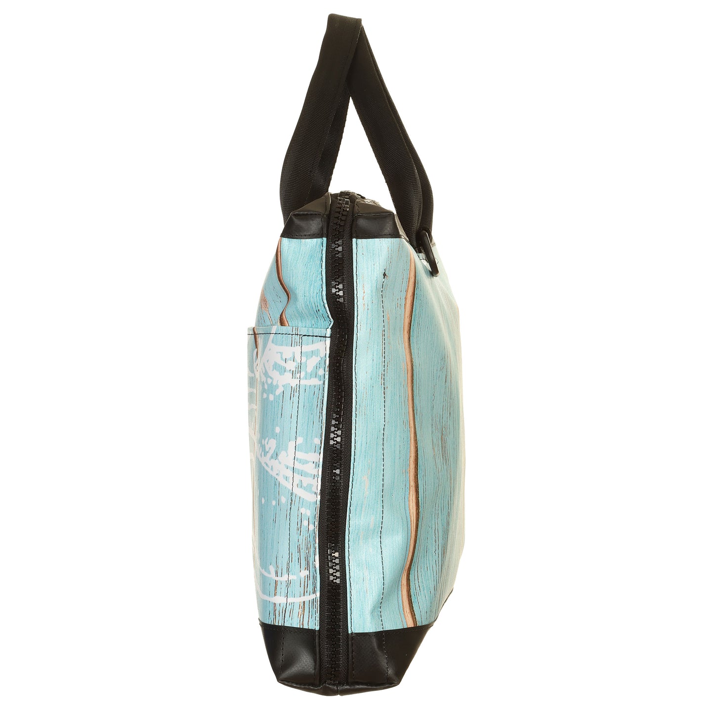 Borsa Office Slim Azzurro-Bianco-Marrone