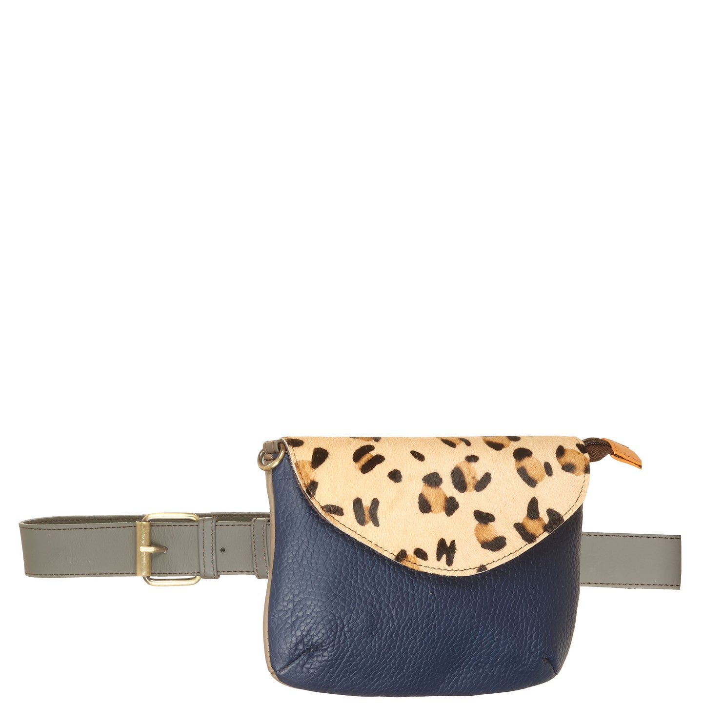 SORUKA Borsa Carol Stampata Pelo Blu-Maculato-Grigio