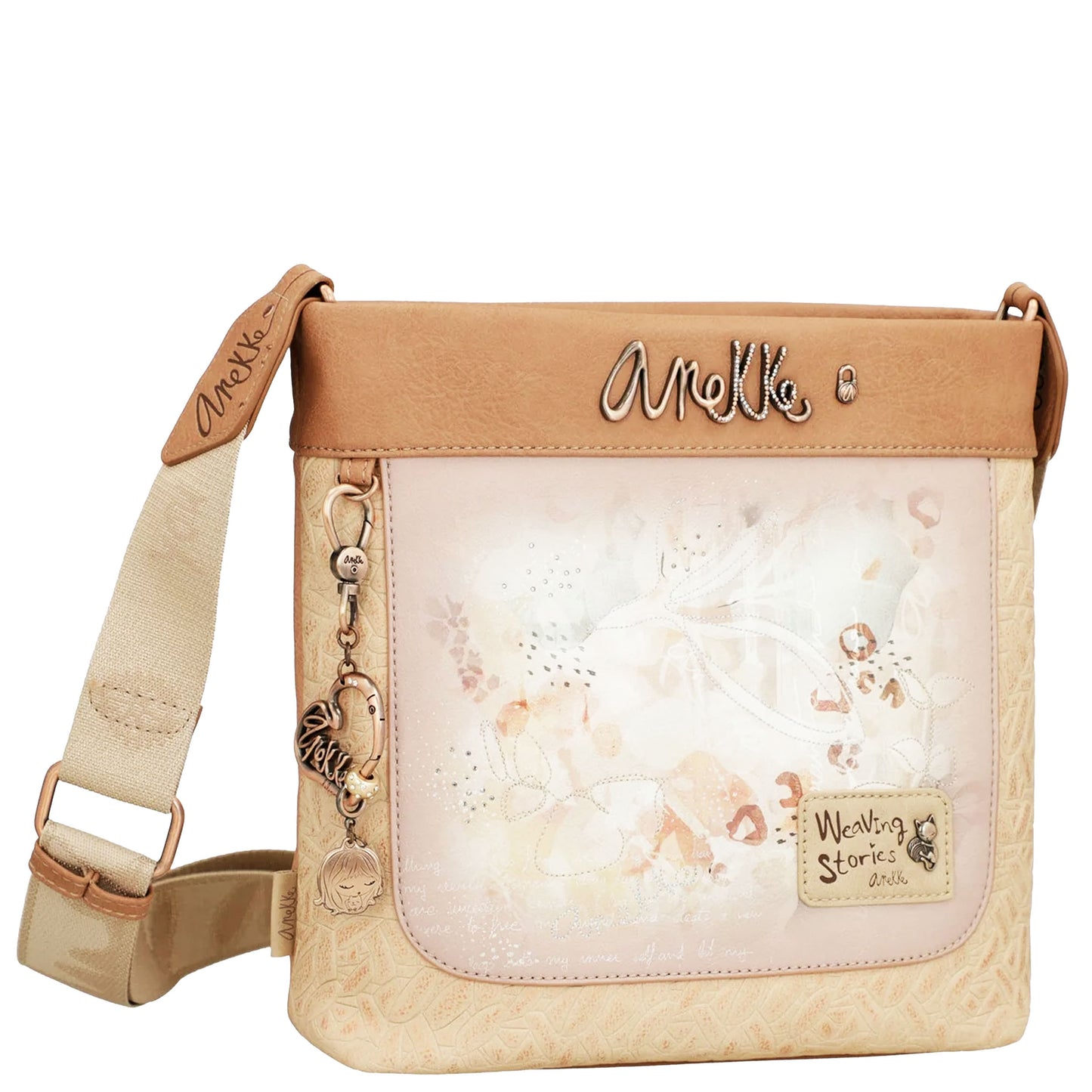 ANEKKE Borsa a tracolla quadrata Memories