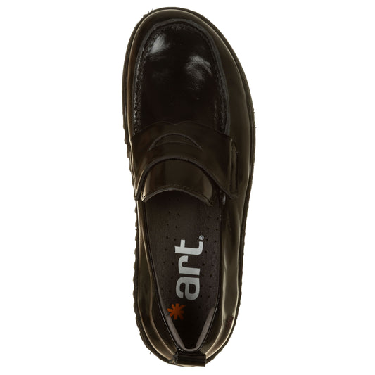 ART Mocassini Brighton Nappa Shinny Nero-ART®-VIALESCARPE