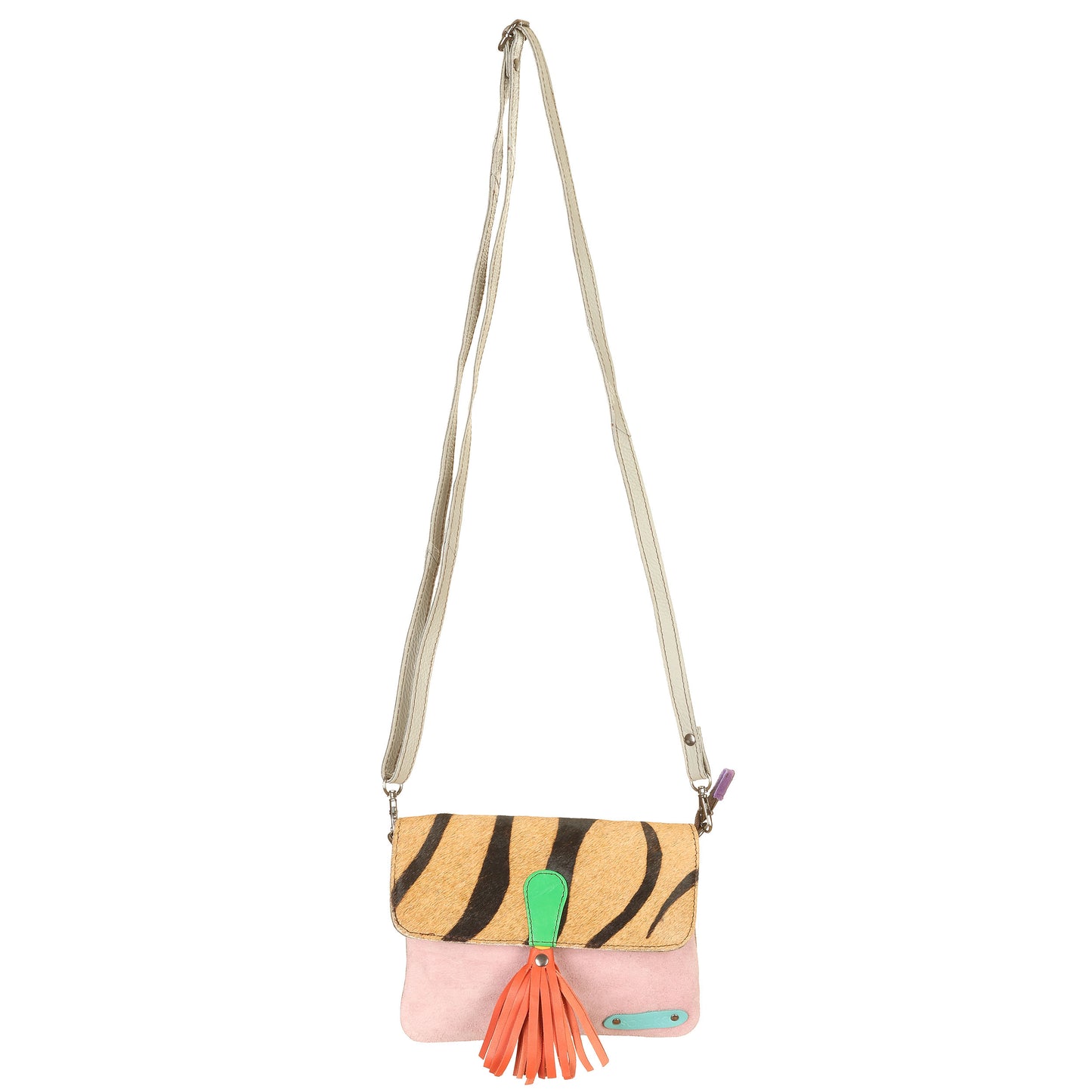 SORUKA Borsetta marsupio Juliette Rosa-Zebra-Tortora