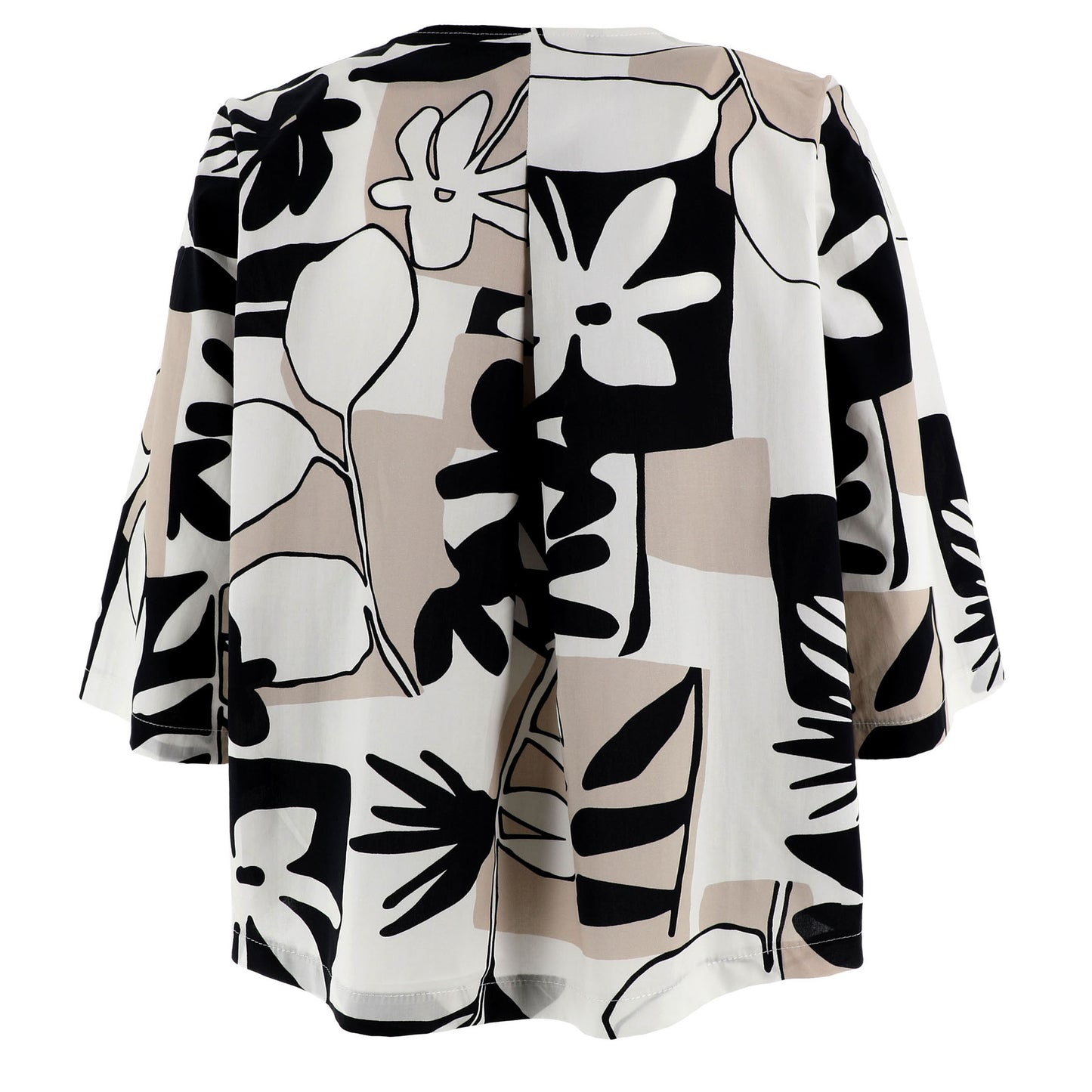 KARAKORUM Giacchina MAXINE Bianco, ecru e nero-KARAKORUM-VIALESCARPE