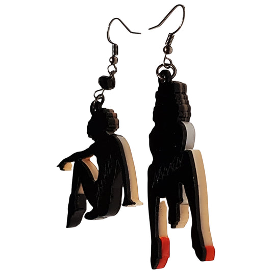 ARKY FLY Orecchini pendenti asimmetrici Flashdance-ARKYFLY-VIALESCARPE