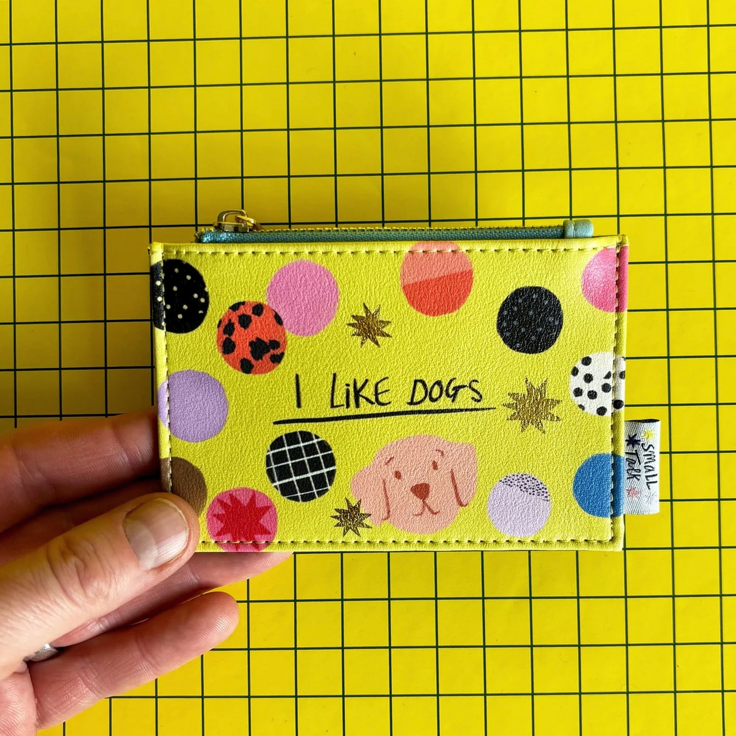 HOUSE OF DISASTER - Small Talk 'I Like Dogs' Zip Purse