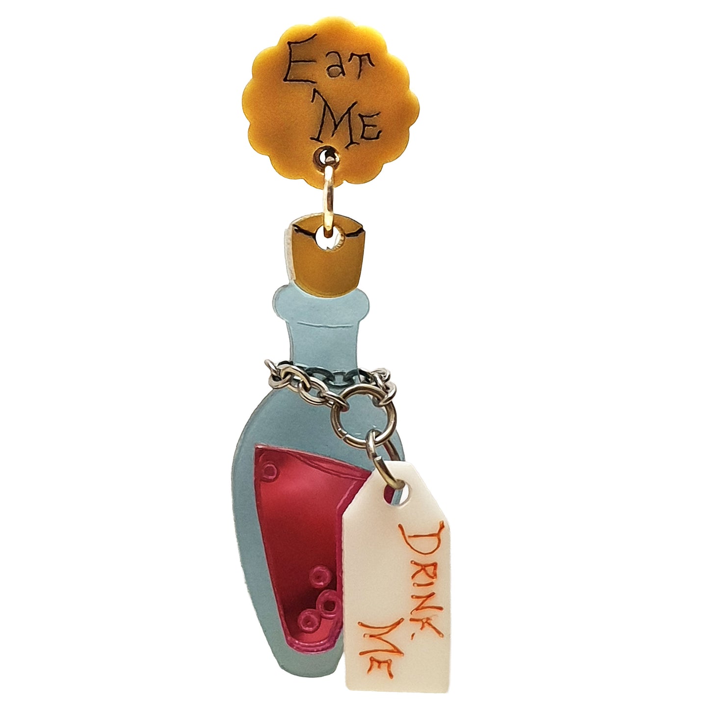 ARKY FLY Oreccchino pendente Alice Drink Eat Me-ARKYFLY-VIALESCARPE