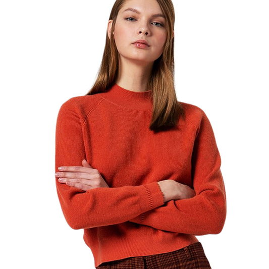 SURKANA - Maglione aderente collo perkins e maniche raglan-SURKANA-VIALESCARPE