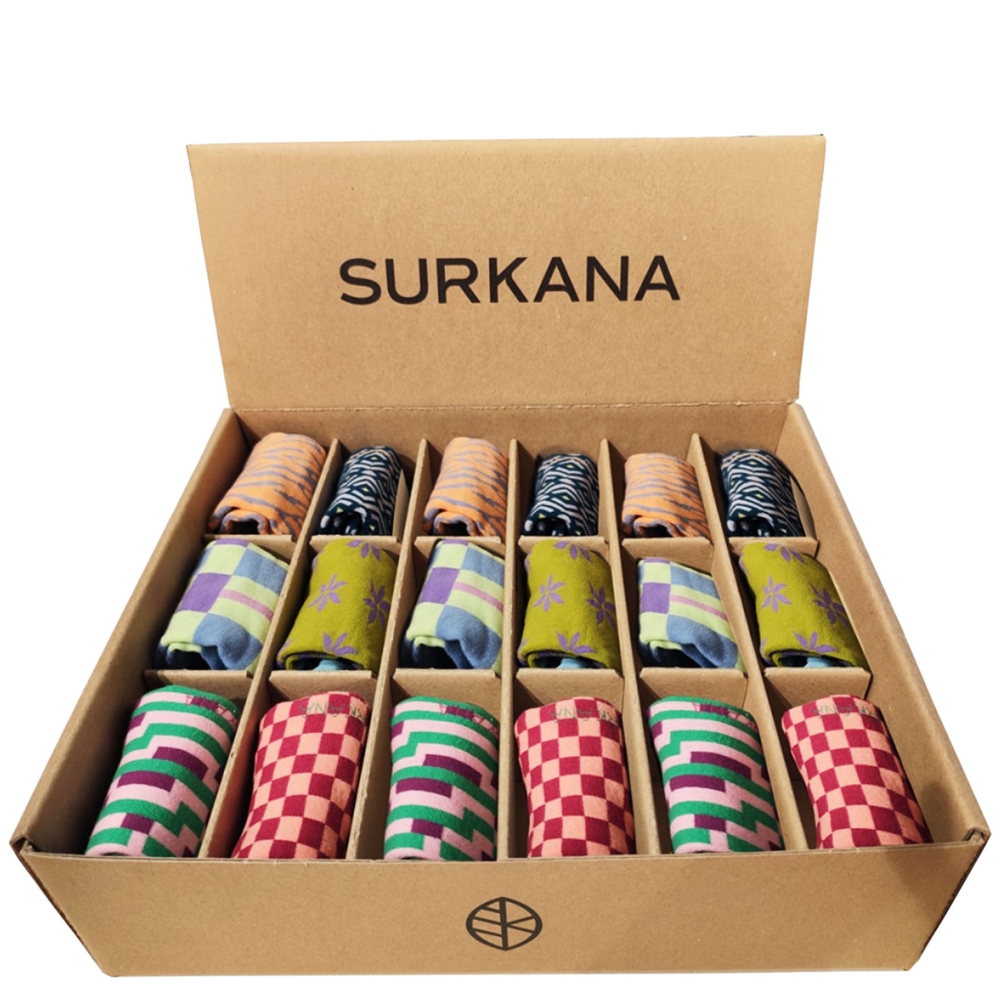 SURKANA Calzini alla caviglia con fantasie Azzurro